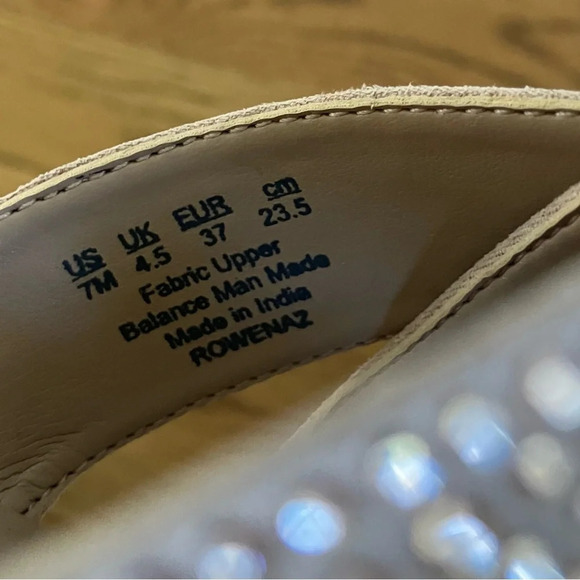 NOWB Naturalizer Rowena Slip-on Wedge Heel With Rhinestones Rose Gold - Picture 9 of 10